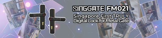 SINGGATE Digital Gate Lock FM021 | Future Digital Gate Lock | Review by SINGGATE Digital Lock POWERFUL Digital Lock For Singapore BTO / Resale HDB Metal Gate with 2 Years On Site Warranty (Rating 9/10)