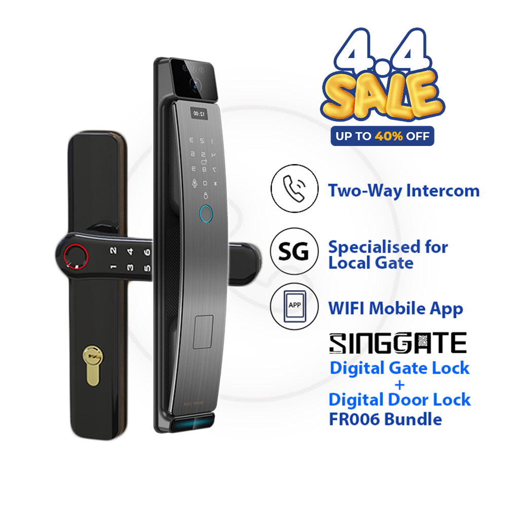 *Bundle Deal* FR006 Door Digital Lock + FM021 Metal Gate Digital Lock