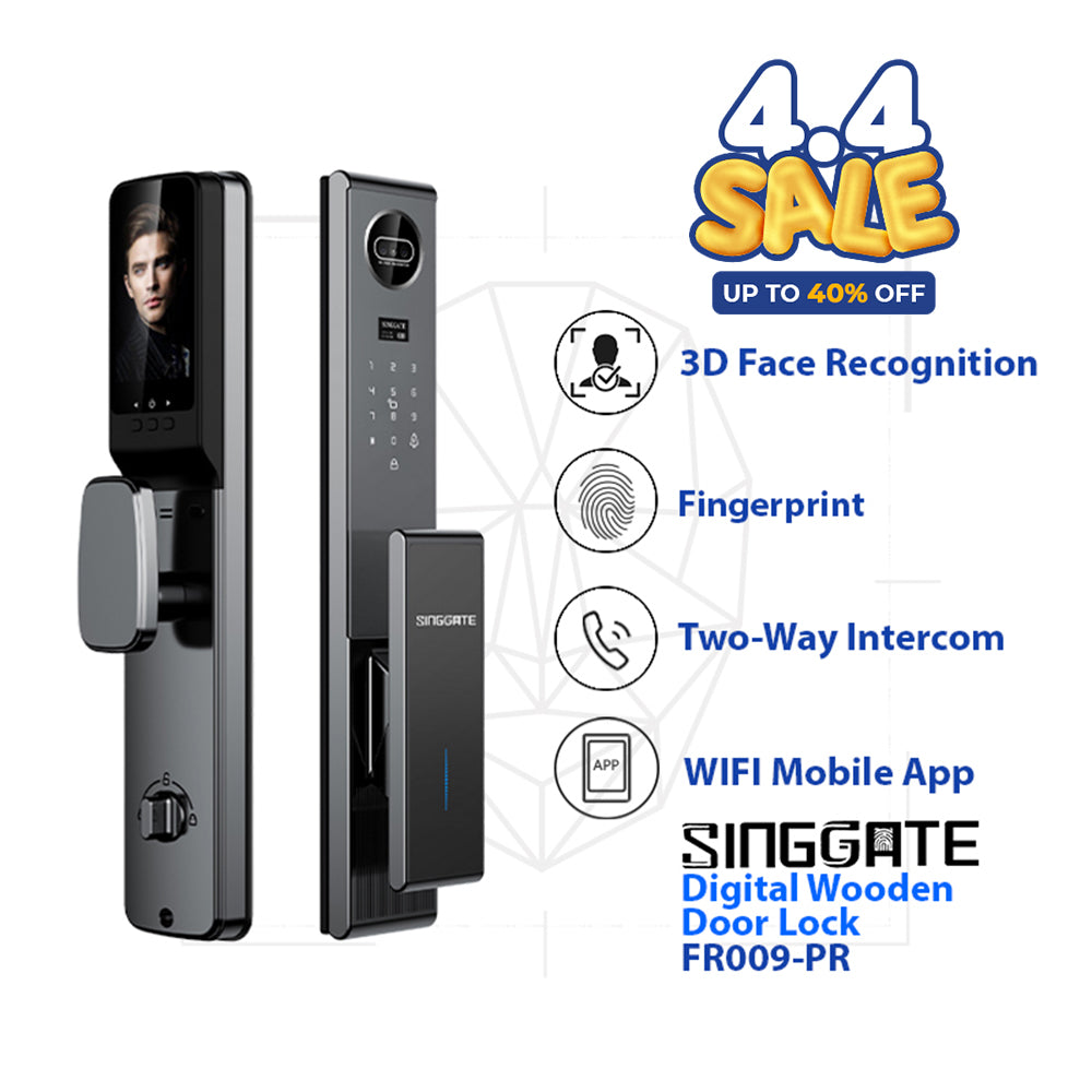 ❤️NEW UPGRADED❤️ FR009 PRO (3D Face + Video Call Door Viewer) Digital Door Lock