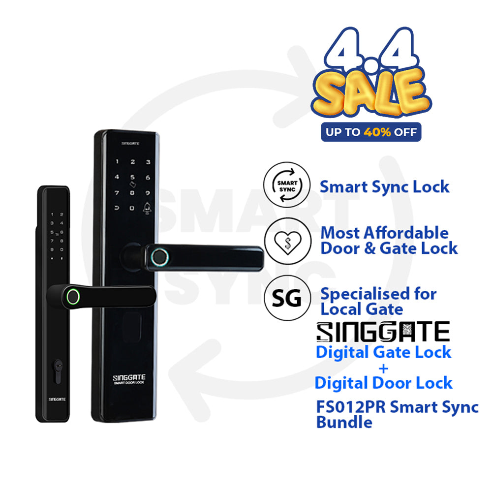 *Bundle Deal* FS012 PRO Door Digital Lock + FM023 Metal Gate Digital Lock