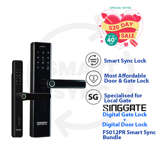 Digital Lock Bundle Smart Sync FS012 PRO Door + FM023 Gate