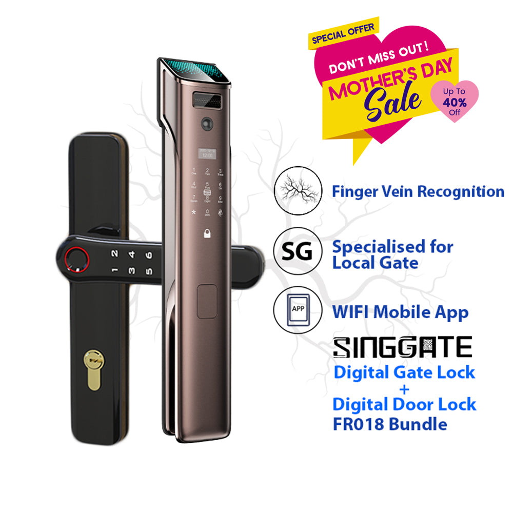 ❤️NEW❤️*Bundle Deal* FR018 Door Digital Lock + FM021 Metal Gate Digital Lock