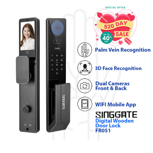 FR051 - SG No.1 3D Face & Palm Vein Digital Door Lock