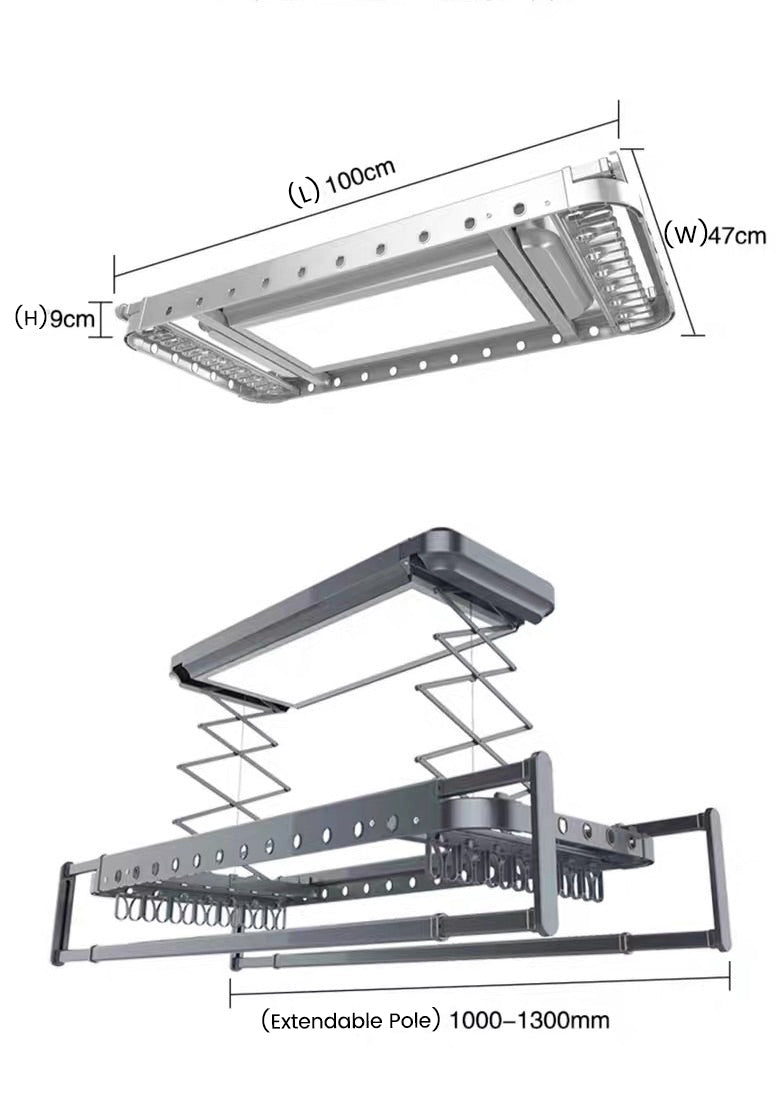 LS100 Automated Laundry Rack | Essential Features
