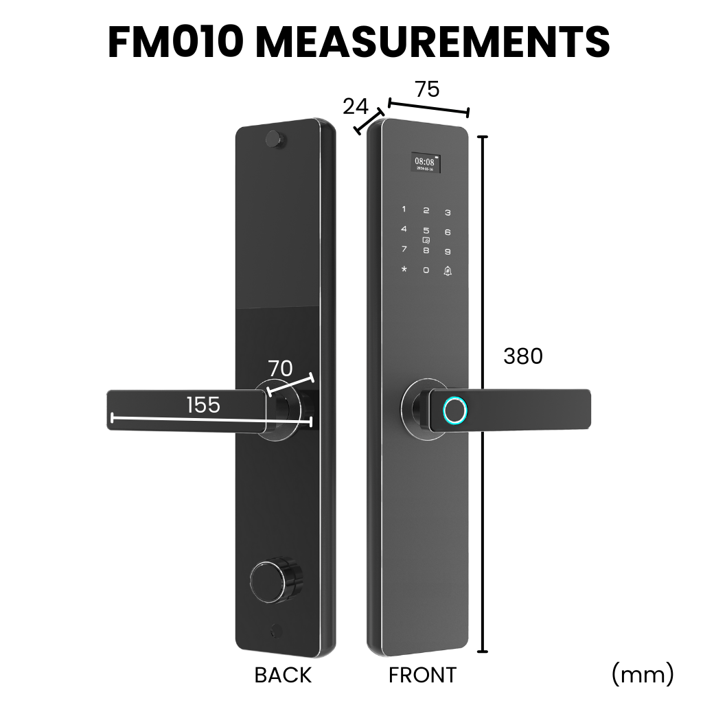 FM010 Door Digital Lock + FM025 Metal Gate Digital Lock (* Sync Bundle Deal* )