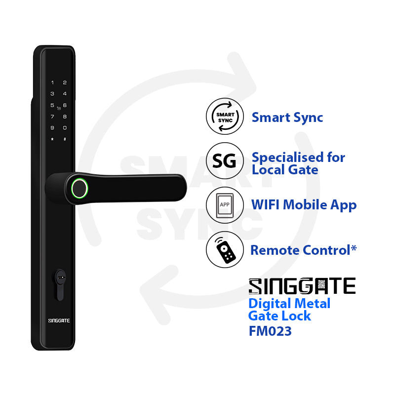 {Latest Gate Lock} FM023 Metal Gate Digital Lock (Smart Sync)