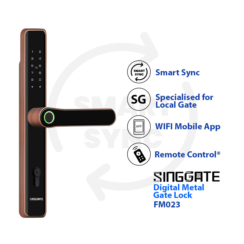 {Latest Gate Lock} FM023 Metal Gate Digital Lock (Smart Sync)