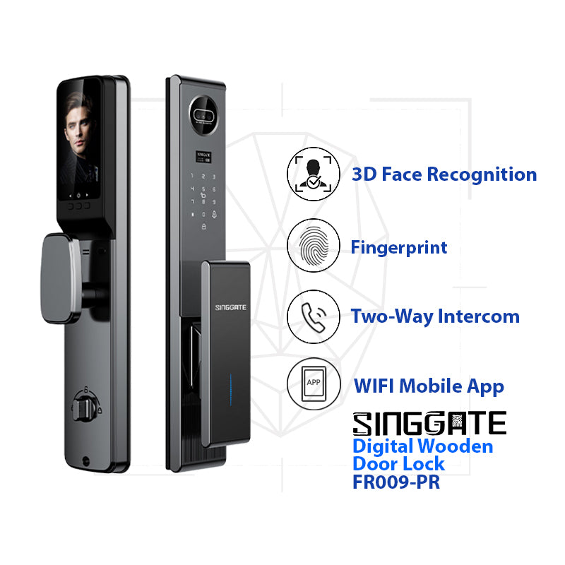 ❤️Upgraded Version❤️*Bundle Deal* FR009 PRO Door Digital Lock + FM021 Metal Gate Digital Lock