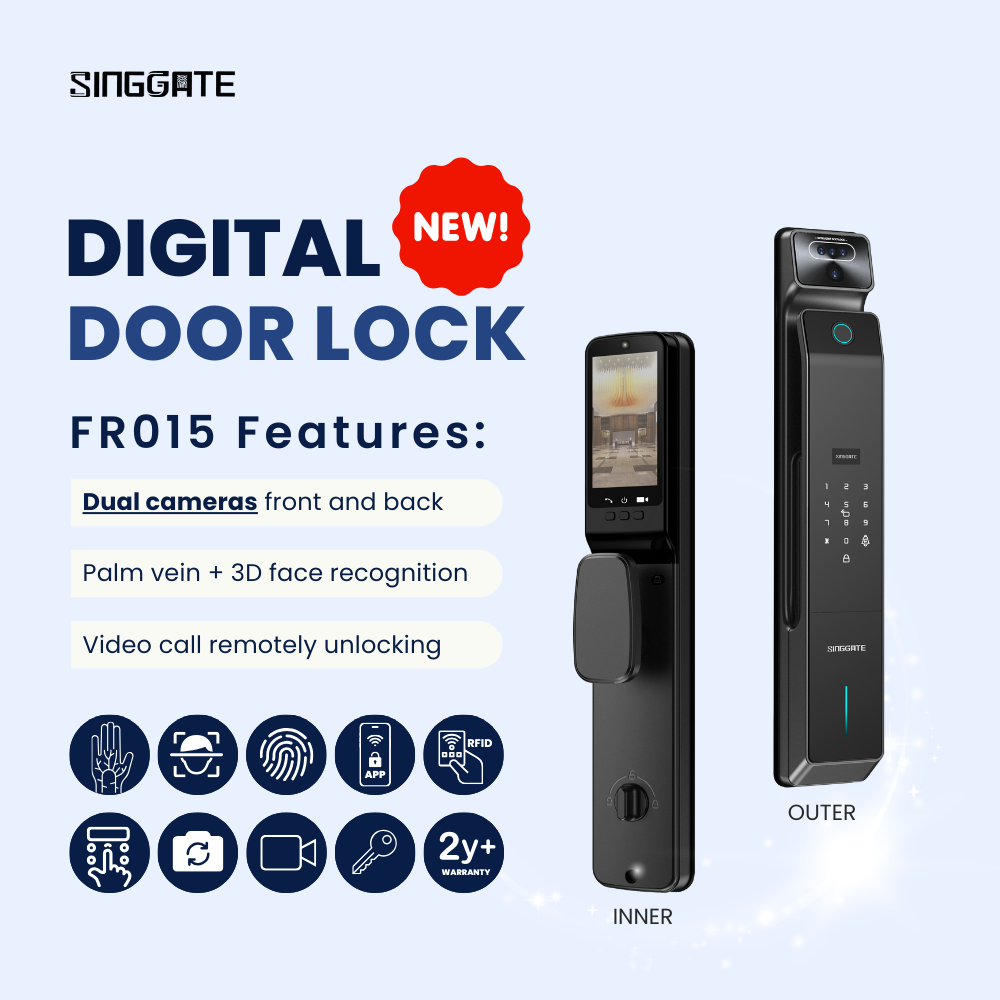 FR015 Dual Camera Door Lock Design