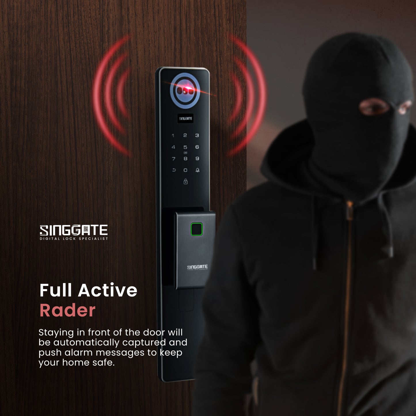 Singgate FR016 Door + FM021 Gate Digital Lock Bundle