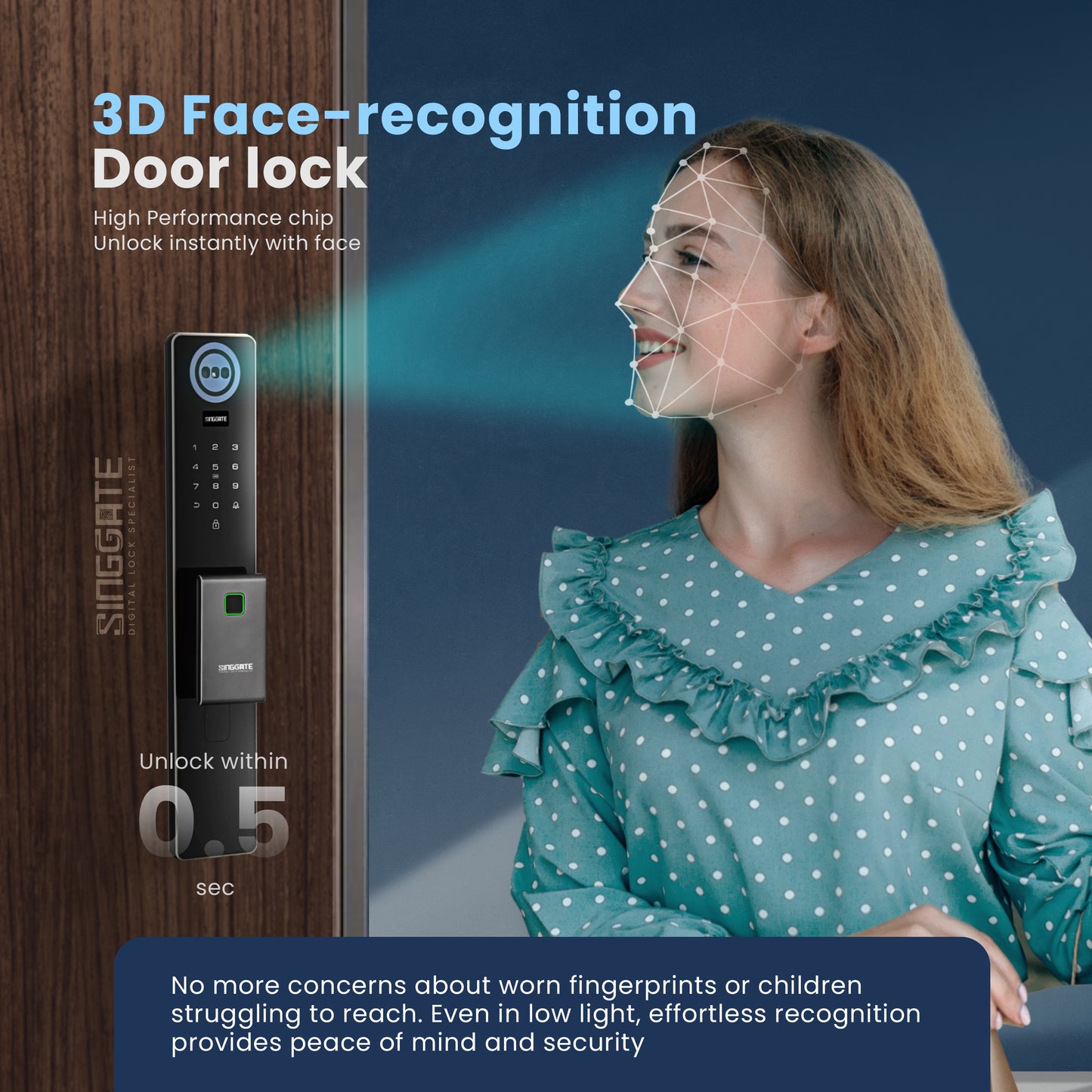 Singgate FR016 Door + FM021 Gate Digital Lock Bundle