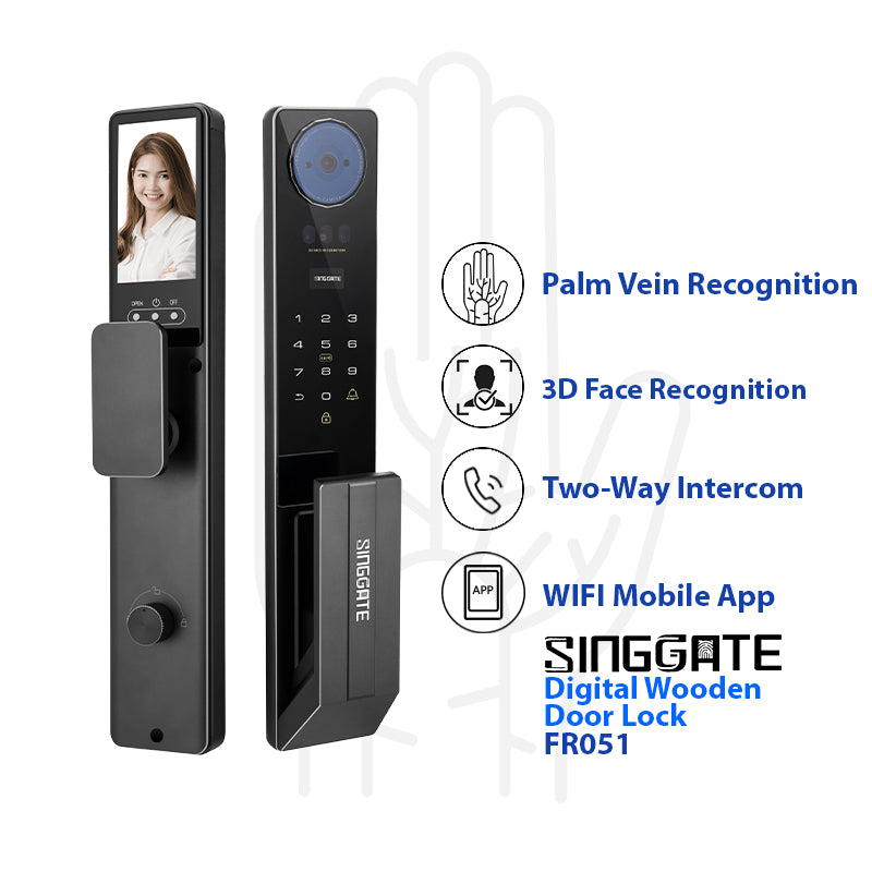 ❤️Best❤️*Mega Bundle Deal* FR051 Door Digital Lock + FM021 Metal Gate Digital Lock + LS026/023 Laundry Rack