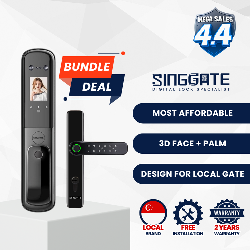 FR055 Door + FM021 Gate Digital Lock Bundle