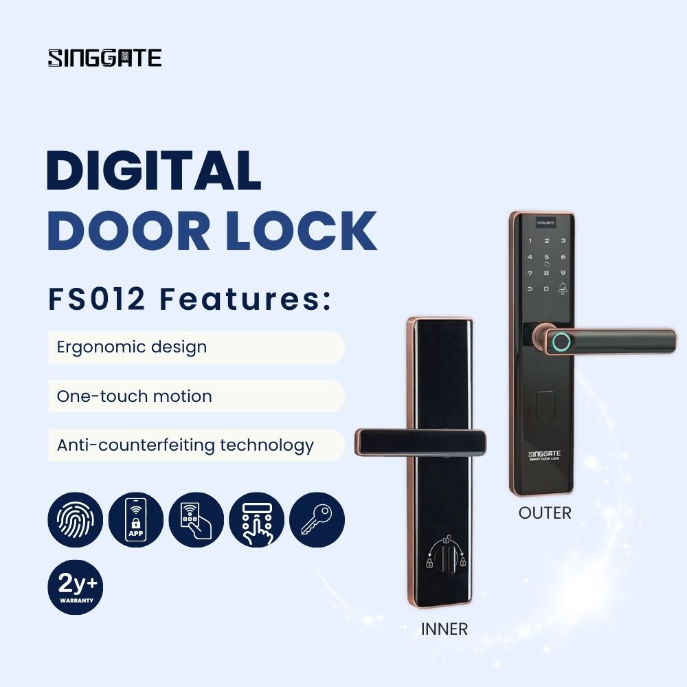 SINGGATE Door Digital Lock, FS012 Door Digital Lock (BTO Favorite) - SINGGATE Digital Lock