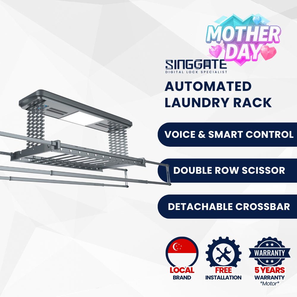 LS023 Pro Premium Quality & Voice Control Automated Laundry Rack