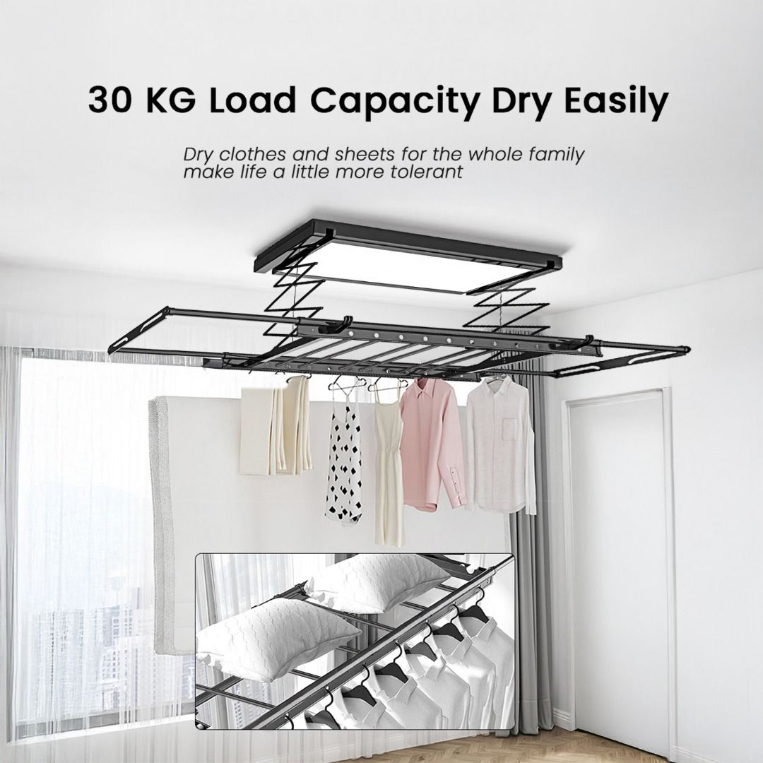 LS100 Automated Laundry Rack | Essential Features