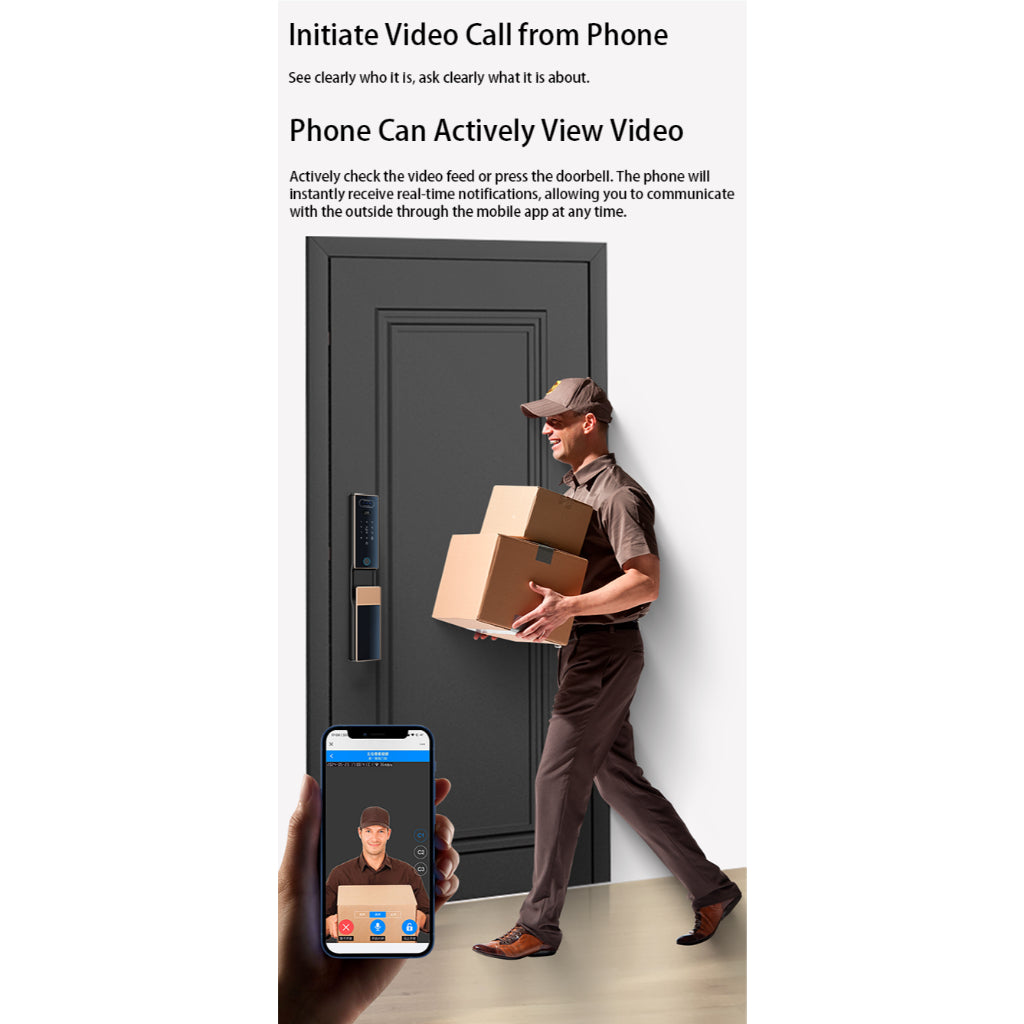 Singgate FR007 Max Dual Touch Screen with 3D Face + Palm Vein Digital Door Lock