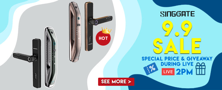 𝟏𝐬𝐭 𝐋𝐢𝐯𝐞 𝐒𝐭𝐫𝐞𝐚𝐦 𝐚𝐭 Qoo10 SINGGATE Digital Lock, We're going live on 9th Sep 2021 at 2pm!