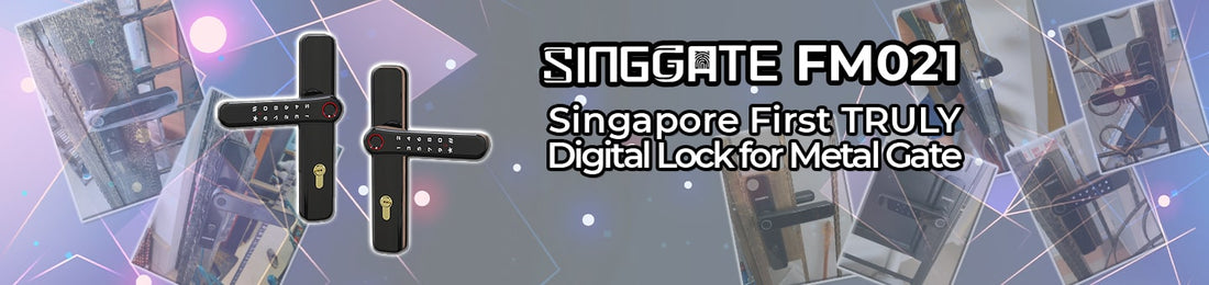 SINGGATE Digital Gate Lock FM021 | Future Digital Gate Lock | Review by SINGGATE Digital Lock POWERFUL Digital Lock For Singapore BTO / Resale HDB Metal Gate with 2 Years On Site Warranty (Rating 9/10)