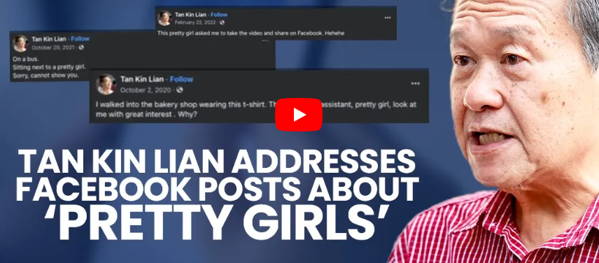 Tan Kin Lian addresses criticisms over Facebook posts on ‘pretty girls’