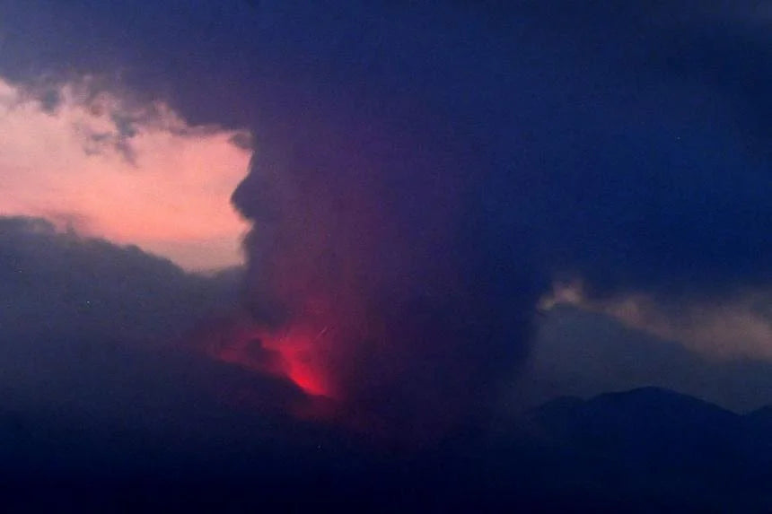 Evacuations after Japan's Sakurajima volcano erupts