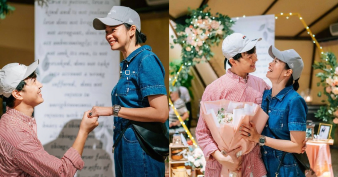 Jeffrey Xu, 33, proposes to Felicia Chin, 37, after dating for 7 years