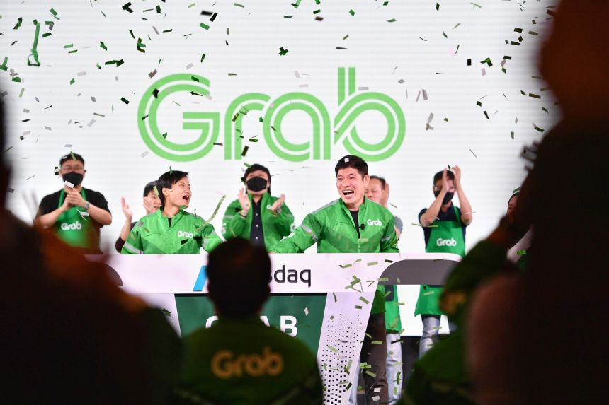 Grab shares soared then dropped in Nasdaq debut, bell-ringing ceremony held in S'pore