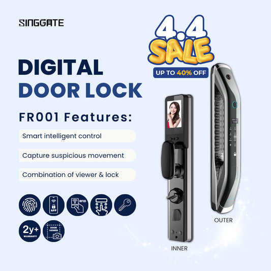 FR001 Door Viewer Camera Smart Digital Door Lock