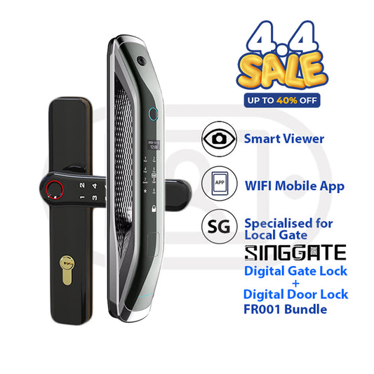 *Bundle Deal* FR001 Door Digital Lock + FM021 Metal Gate Digital Lock