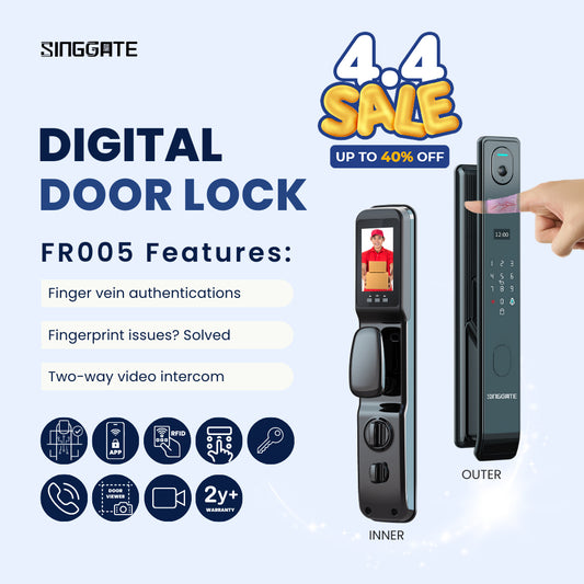 FR005 (Finger Vein Recognition & Video Call Smart Viewer) Digital Door Lock