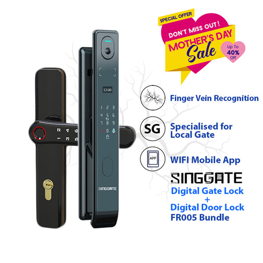 *Bundle Deal* FR005 Door Digital Lock + FM021 Metal Gate Digital Lock