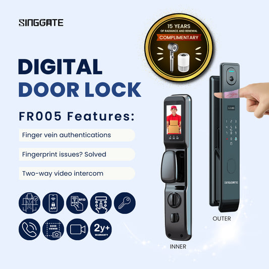 FR005 (Finger Vein Recognition & Video Call Smart Viewer) Digital Door Lock