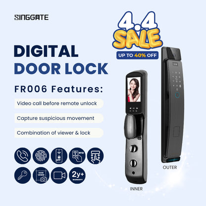 FR006 Video Call Smart Viewer Digital Door Lock