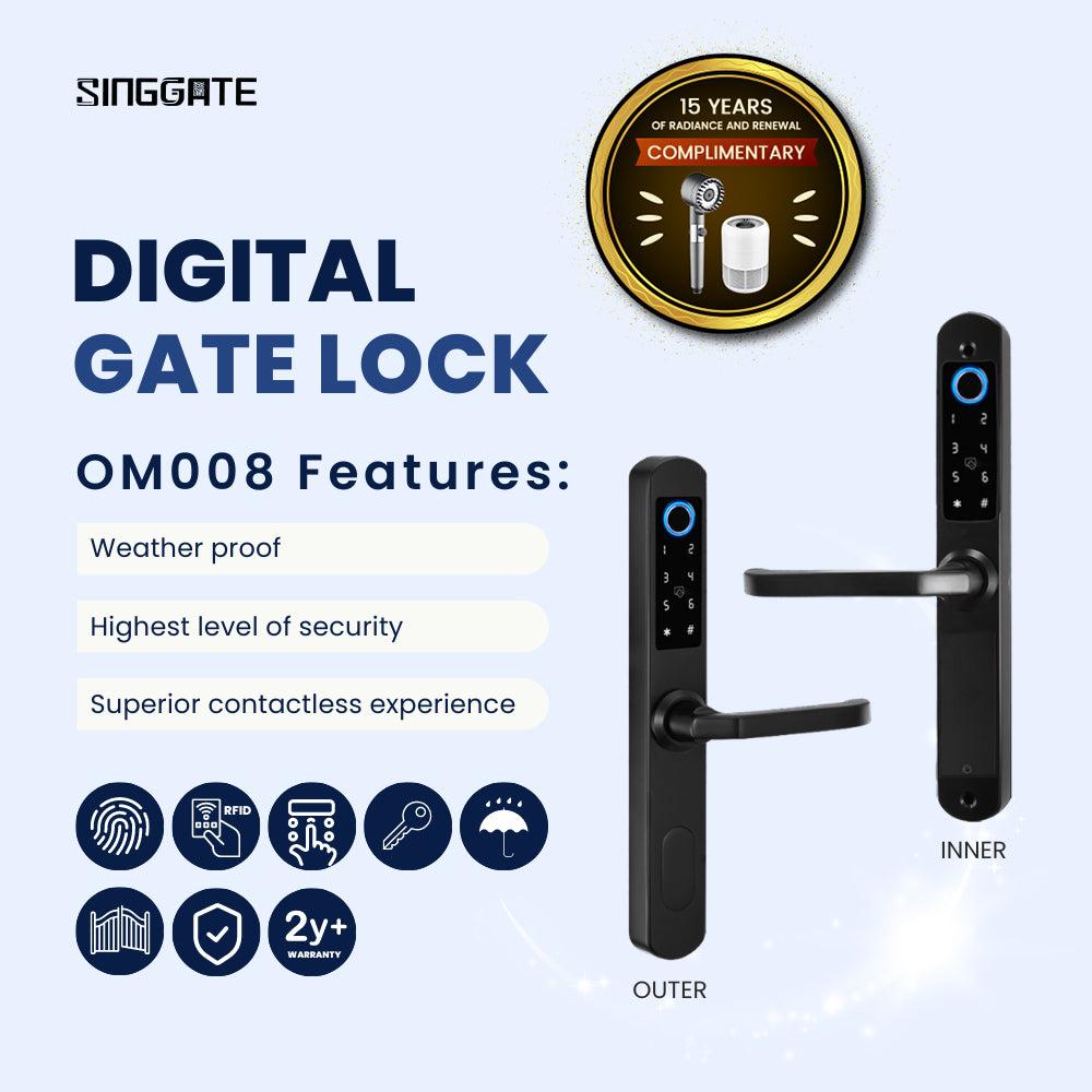 OM008 Outdoor Metal Gate Digital Lock