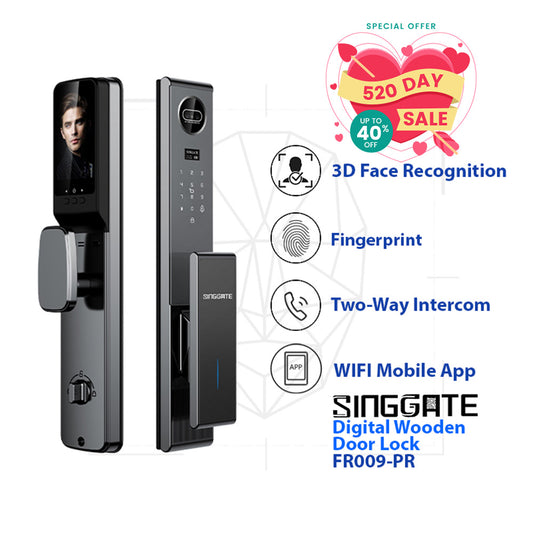 FR009 Pro 3D Face + Video Call Digital Door Lock