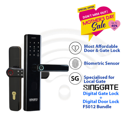 *Bundle Deal* FS012 Door Digital Lock + FM021 Metal Gate Digital Lock