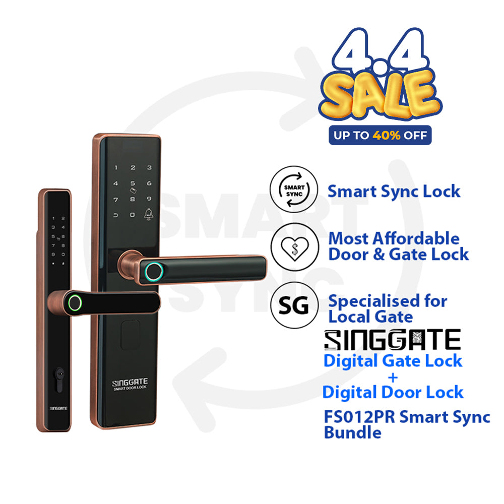 *Bundle Deal* FS012 PRO Door Digital Lock + FM023 Metal Gate Digital L