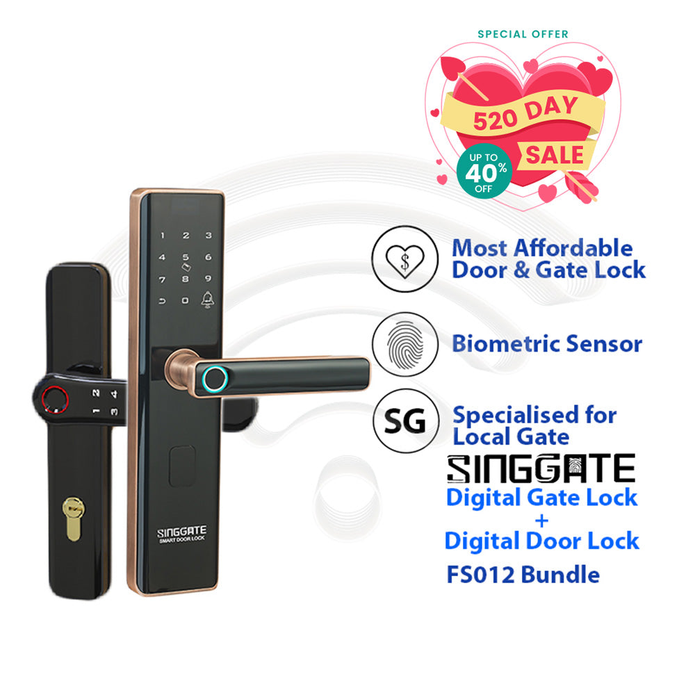 Digital Lock Bundle FS012 Door + FM021 Gate