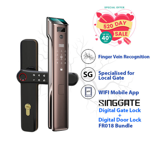 Digital Lock Bundle FR018 Door + FM021 Gate