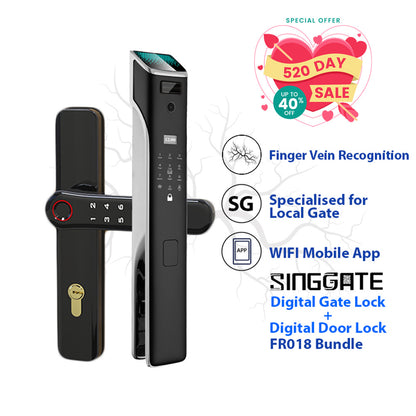 Digital Lock Bundle FR018 Door + FM021 Gate