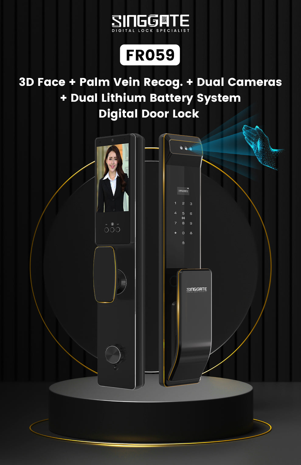 Singate Buy Digital Door Lock with Camera | SINGGATE Smart Door Locks