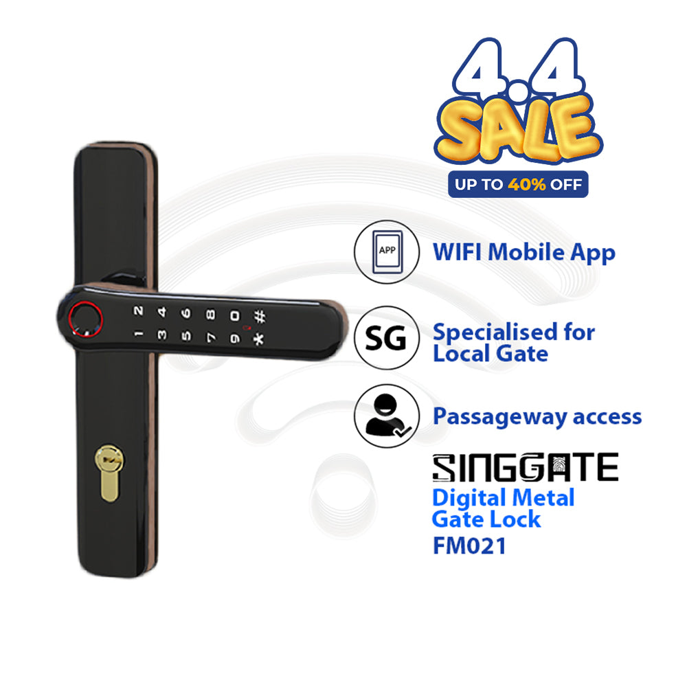 Singate Metal Gate Digital Lock | SINGGATE FM021 | Keyless Solution – SINGGATE ...
