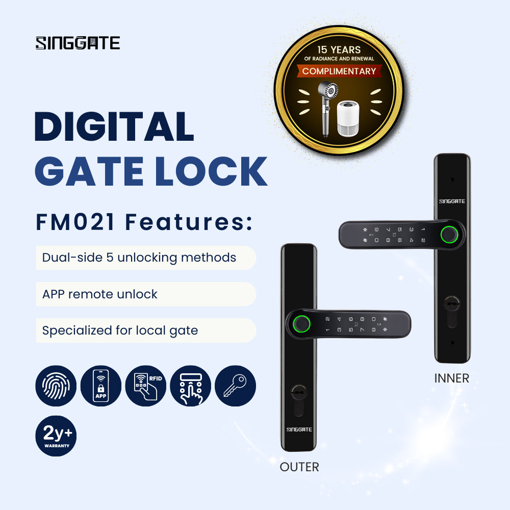 {Latest Gate Lock} FM021 Metal Gate Digital Lock
