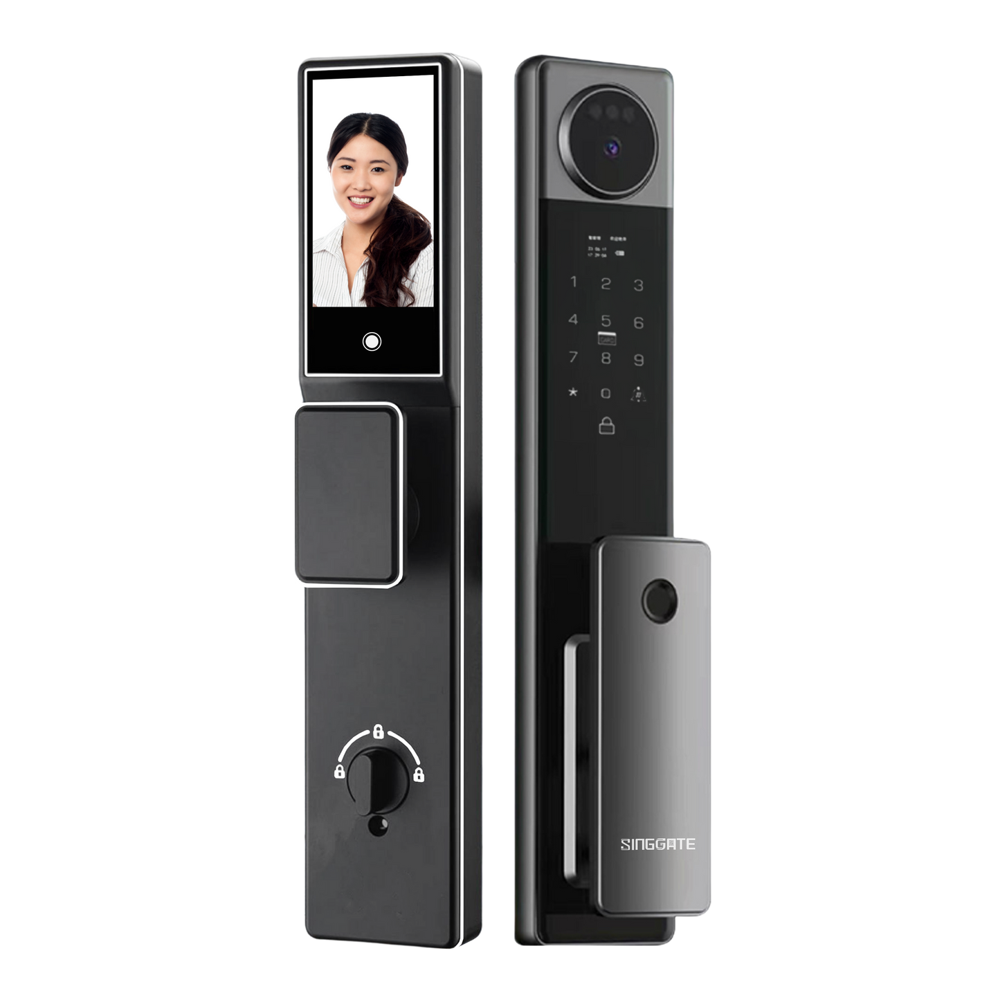 FR052 3D Face & Palm Vein Space Digital Door Lock