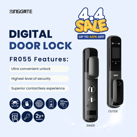 FR055 (Palm & 3D Face Recognition) Digital Door Lock