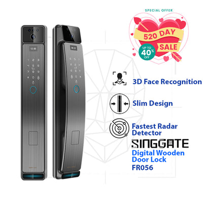FR056 3D Face & Door Viewer Digital Door Lock