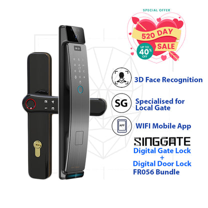 Digital Lock Bundle FR056 Door + FM021 Gate