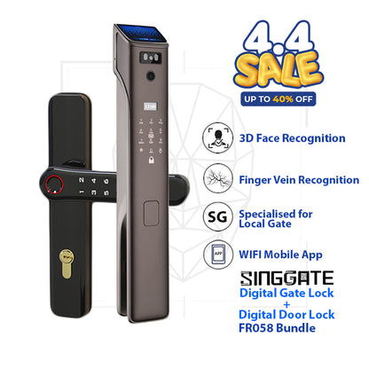 ❤️NEW❤️*Bundle Deal* FR058 Door Digital Lock + FM021 Metal Gate Digital Lock