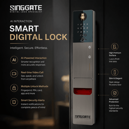 Singgate FR061 AI Interaction Digital Door Lock