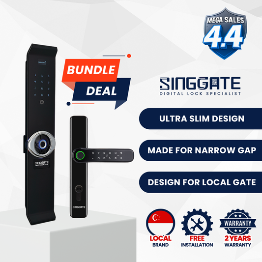FA007 Door + FM021 Gate Digital Lock Bundle